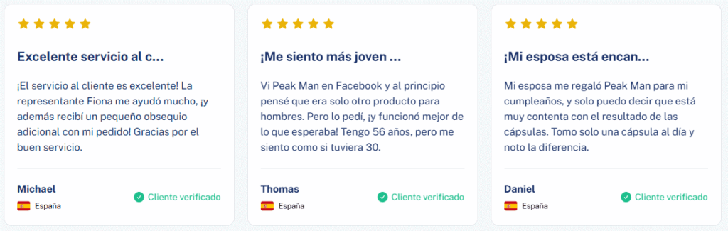 Peak Man Opiniones