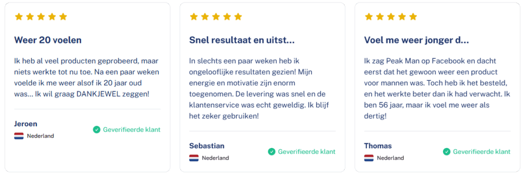 Piek Man ervaringen